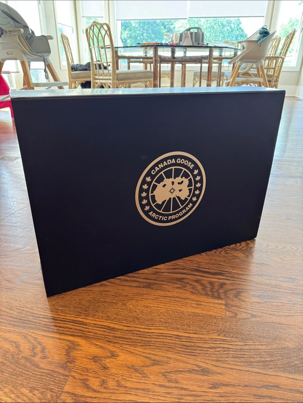 Canada Goose Snow Boot Box Black Box with Silver Logo
